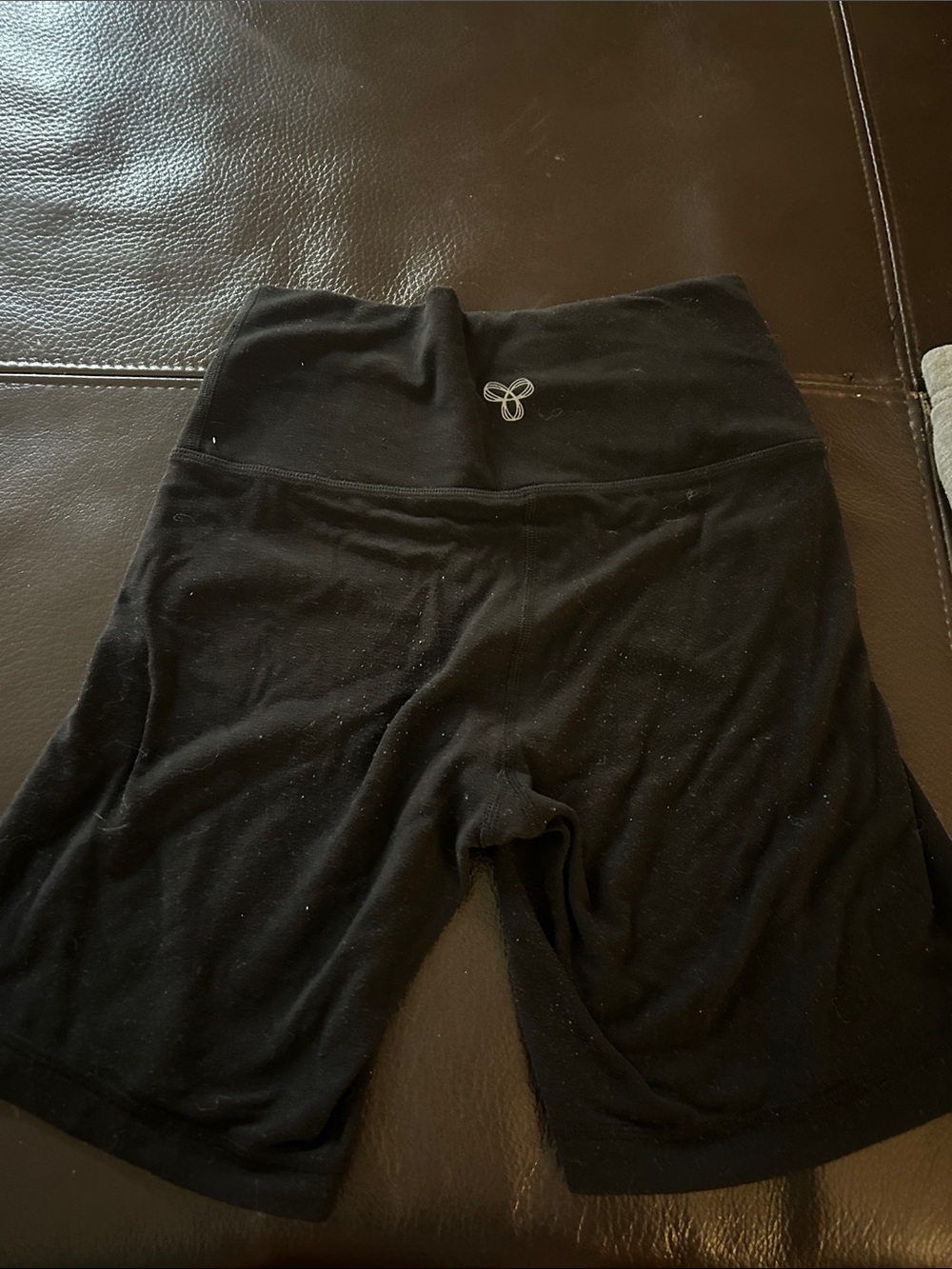 Aritzia Black High-Waist Bike Shorts